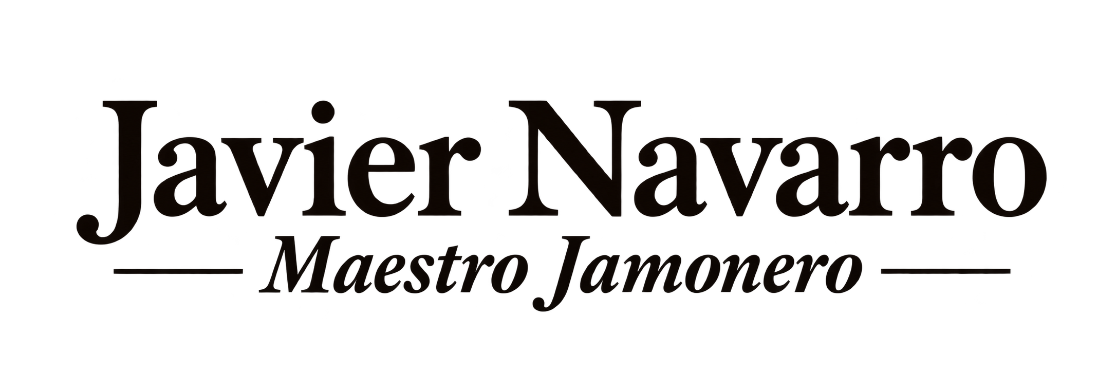 Javier Navarro · Maestro Jamonero